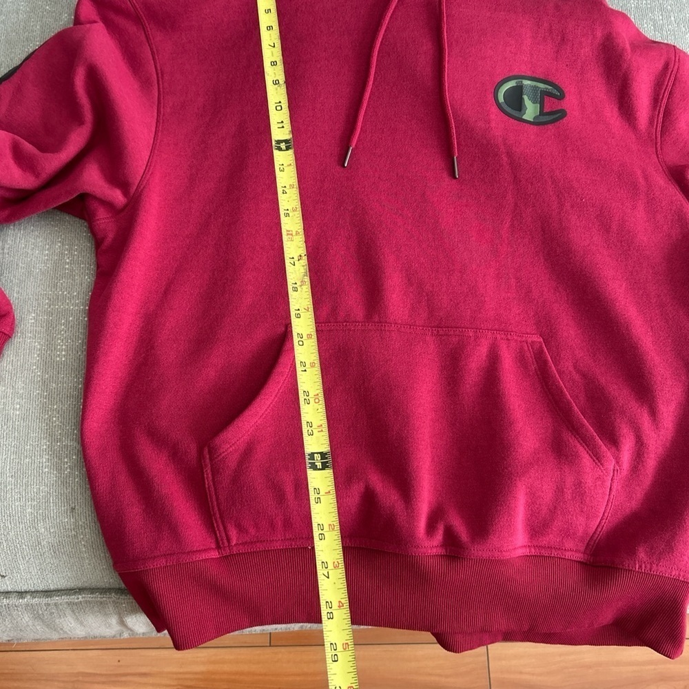 Red Champion Streetwear Utility Skater Military Camu Logo Hoddie Size XL - Picture 8 of 8